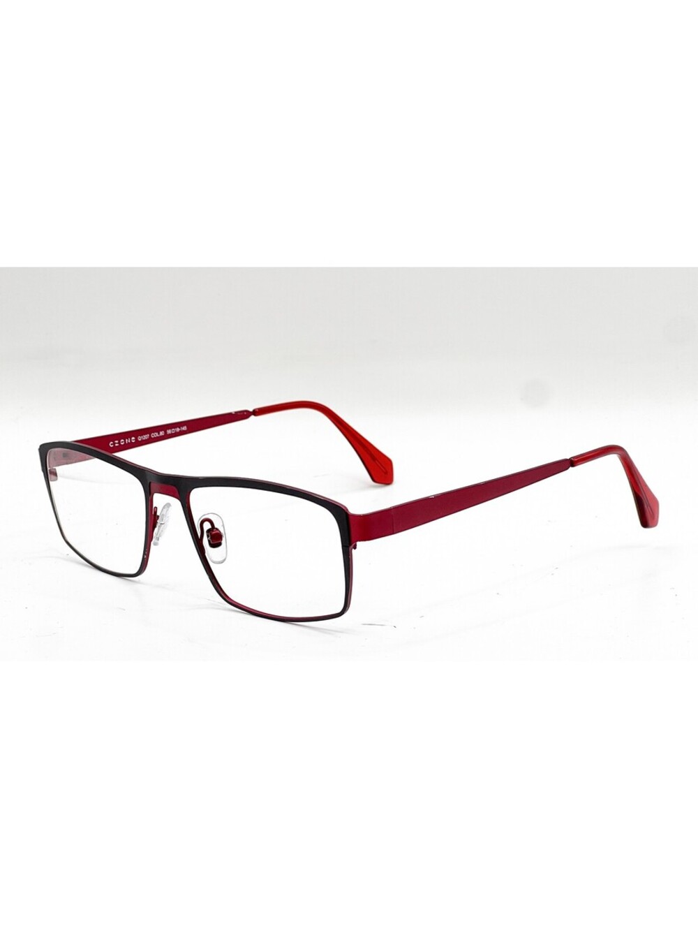 Czone Q1207 80 Grey/Red Authentic Eyeglasses 56-18-145